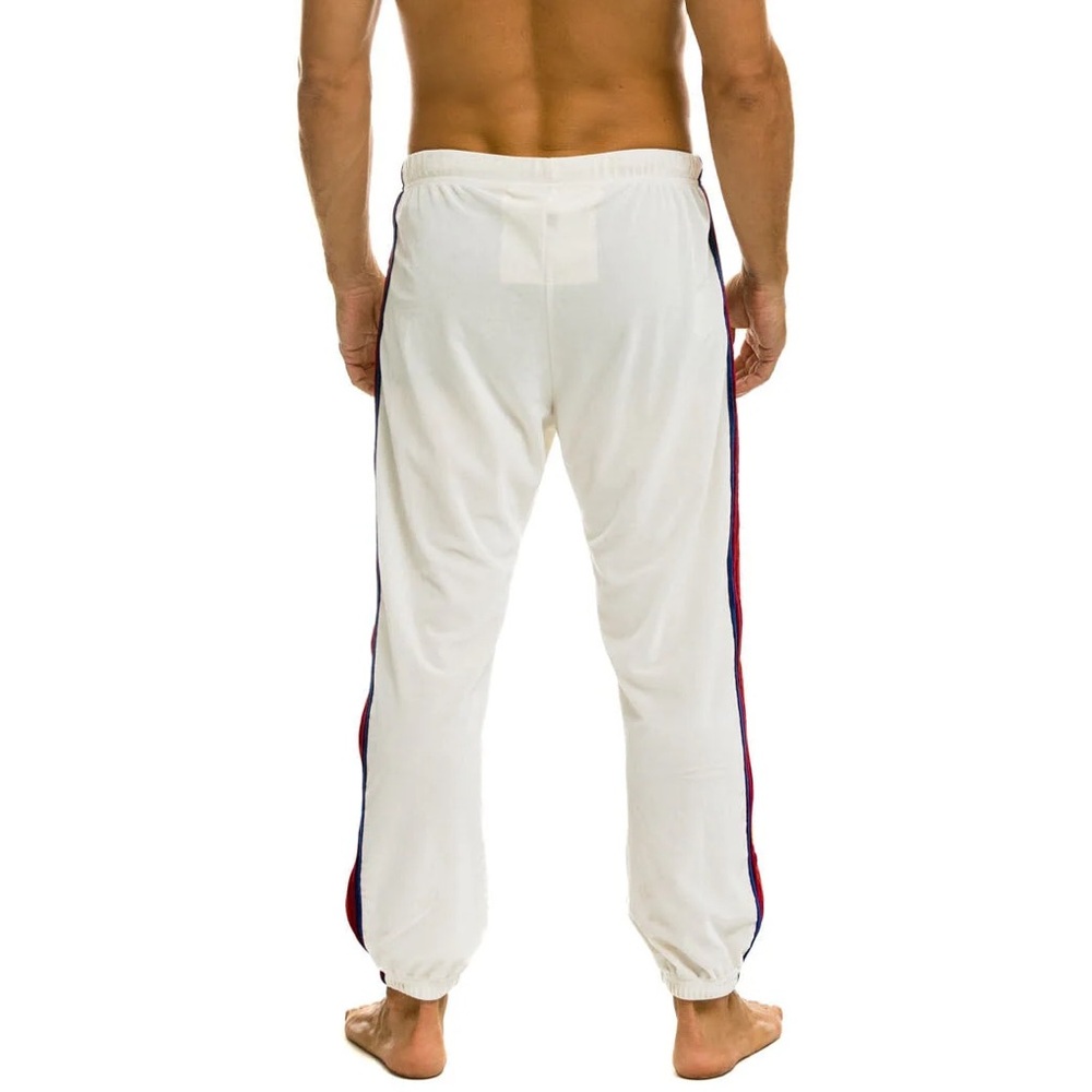 Aviator Nation - Classic Velvet Sweatpants - White - Men’s Large - Picture 4 of 9